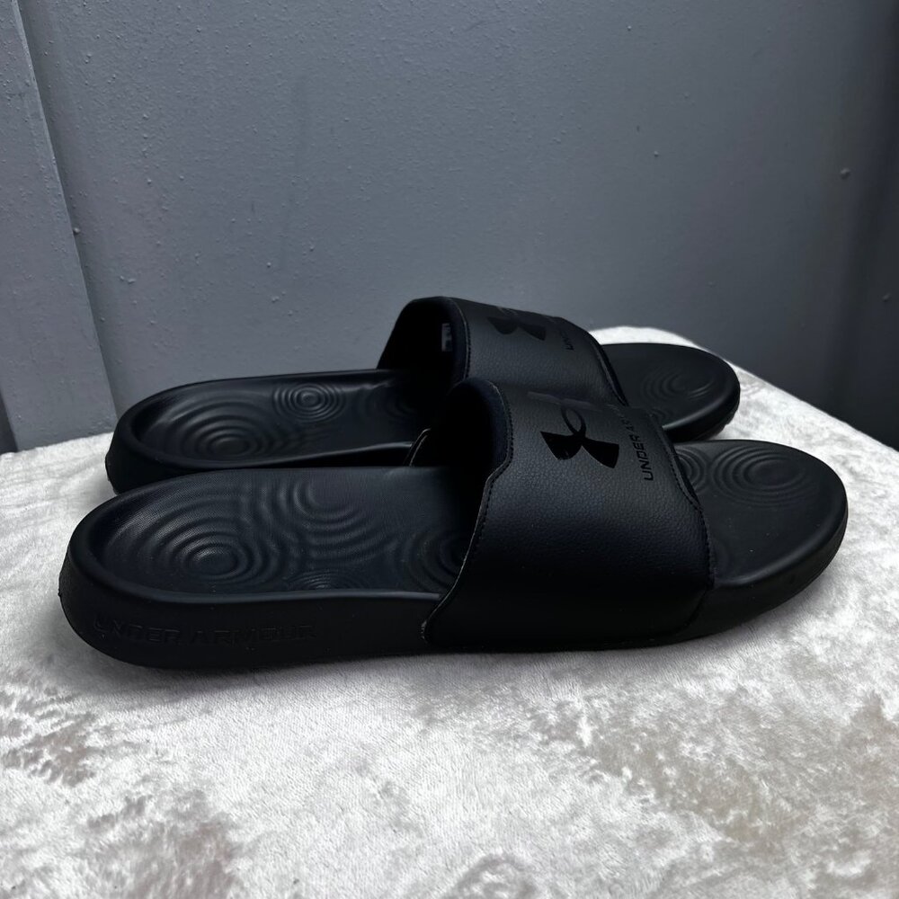 Under Armour Ignite Select Slides Size 17 Men Bla… - image 3